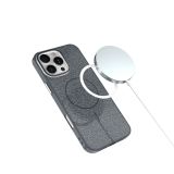 SILIKONSKI OVITEK GLITTER Z MAGSAFE ZA IPHONE 17 PRO - ČRN