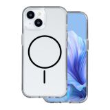 SILIKONSKI OVITEK ANTISHOCK S ČRNIM MAGSAFE ZA IPHONE 16 - PROZOREN
