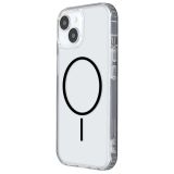 SILIKONSKI OVITEK ANTISHOCK S ČRNIM MAGSAFE ZA IPHONE 16 - PROZOREN