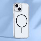 SILIKONSKI OVITEK ANTISHOCK S ČRNIM MAGSAFE ZA IPHONE 16 - PROZOREN