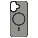 SILIKONSKI OVITEK MAGSAFE ZA IPHONE 16 - PROZORNO ČRN