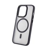 SILIKONSKI OVITEK MAGSAFE ZA IPHONE 16 - PROZORNO ČRN