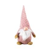 PRAZNIČNA FIGURA GLOSSTYLE PALČEK 40 CM ROZA TEKSTIL