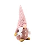 PRAZNIČNA FIGURA GLOSSTYLE PALČEK 40 CM ROZA TEKSTIL