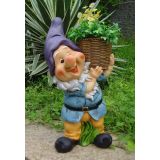 FIGURA, OKRASNA PALČEK S KOŠKOM ZA ROŽE VIŠ 36CM