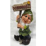 FIGURA, OKRASNA PALČEK S TABLO DOBRODOŠLI VIŠ. 35 CM