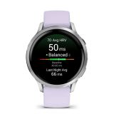PAMETNA URA GARMIN VENU 4 (41MM) GRAY W/ SILVER + PERIWINKLE