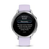 PAMETNA URA GARMIN VENU 4 (41MM) GRAY W/ SILVER + PERIWINKLE