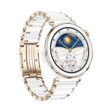 PAMETNA URA HUAWEI WATCH GT 5 PRO 42MM CERAMIC WHITE BELA/ZLATA