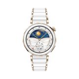 PAMETNA URA HUAWEI WATCH GT 5 PRO 42MM CERAMIC WHITE BELA/ZLATA