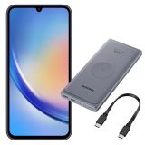 PAMETNI MOBILNI TELEFON SAMSUNG A34 5G 256GB ČRNA DODATNA POLNILNA BATERIJA