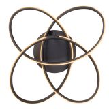 NADGRADNA STROP. SVETILKA PANDA 30W ČRNA WW