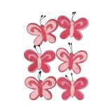 PAPIR, FILC, PENA, KREP RAYHER FILC METULJ ROZA 5 CM 6 KOS