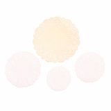 PAPIR, FILC, PENA, KREP RAYHER PAPIRNATE ČIPKE: KROG KREM, 60 KOS