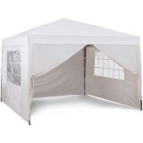PAVILJON ZA KAMPIRANJE VONHAUS POP-UP Z UTEŽMI 3X3M BEŽ