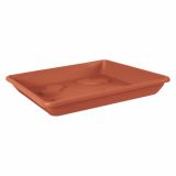 PE PODSTAVEK ZA LONEC KVADRAT 16 CM TERAKOTA