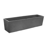 PE ZUNANJI LONEC MULTY HOME SONATA KORITO 15X61X15CM ČRN