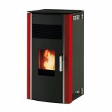 PELETNA PEČ ALFA PLAM LUCA RDEČA