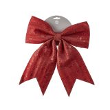 OKRASEK ZA NOVOLETNO JELKO - PENTLJA, RDEČE BARVE