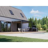 PERGOLA BELLANO BIOKLIMATSKA MOTORIZIRANA 4X3 M -PRITRJENA V STENO
