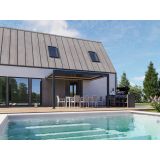 PERGOLA BELLANO BIOKLIMATSKA MOTORIZIRANA 4X3 M -PRITRJENA V STENO