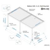 PERGOLA BELLANO BIOKLIMATSKA MOTORIZIRANA 6X3 - STENSKA