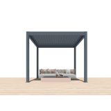 BIOKLIMATSKA PERGOLA MS VISCOM 3.03 X 3.03 M TEMNO SIVA