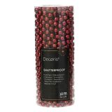 PERLE DECORIS TEMNO RDEČE BARVE, 10 M VELIKOST 0.8 CM