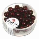 PERLE RAYHER PERLE STEK. RENAISSANCE RDEČE, 6 MM, 45 KOM.