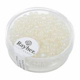 PERLE RAYHER PERLE VOŠČENE 3 MM IRIS BELE 360 KOS