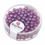 PERLE RAYHER PERLE VOŠČENE, 4 MM VIJOLIČNE, 240 KOSOV