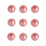 PERLE RAYHER POLPERLE, SV.ROZA, 3 MM SAMOLEPILNE, 120 KOSOV