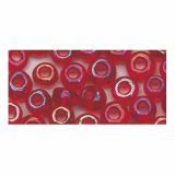 PERLE RAYHER TRANSPARENT V.RDEČE 2.6MM 17 G