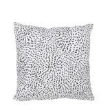 OKRASNI VZGLAVNIK MICA PIKE 45X45 CM BELO ČRNA