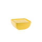 PIKNIK PROGRAM UCSAN PLASTIK SKLEDA S POKROVOM 1.2 L KVADRATNA RUMENE BARVE