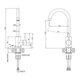 PIPA KUHINJSKA QUADRON KATE INOX