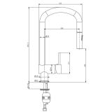 PIPA KUHINJSKA SINK SOLUTION NIKA ČRNA