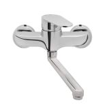 PIPA KUHINJSKA UNITAS INFINITY STENSKA, DOLGI IZLIV L=120 MM