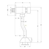 PIPA SPLAKOVALNIK ZA PISOAR DEANTE PRESS BCH 098L