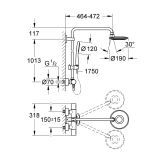 PIPA ZA TUŠ GROHE RAINSHOWER ICON 190