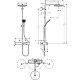 TUŠ SISTEM HANSGROHE PULSIFY S 260 TUŠ