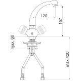 PIPA ZA UMIVALNIK UNITAS VAL STOJEČA LITI IZLIV