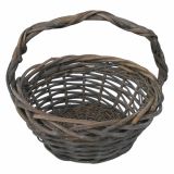PLETENA KOŠARA Z ROČAJEM OKROGLA SREDNJA 35 X 25