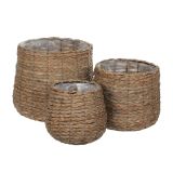 AVALON KOŠARA OKROGLA SVETLO RJAVA - H26XD26CM