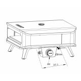 PLINSKA PEČICA ZA PICO COZZE 8KW 43 CM S TERMOMETROM