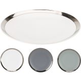 PLITVI KROŽNIK EH 27 CM KOVINSKA OBROBA RAZLIČN BARVE