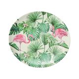 PLITVI KROŽNIK KESPER 25 CM FLAMINGO BAMBOO