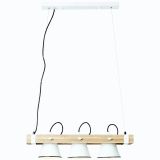 VISEČA SVETILKA PLOW MAX.3X10W, E27, BELA