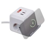 PODALJŠEK EMOS POLNILNA POSTAJA 2X ŠUKO 2X USB-A + 1X USB-C