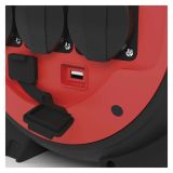 ROLETA - GUMI VODNIK EMOS VSEVREMENSKI 20M 230V 3 VTIČNICE, MODER